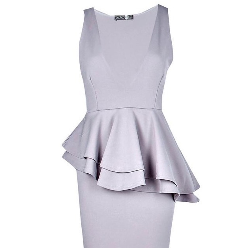 Plunge Midi Dress